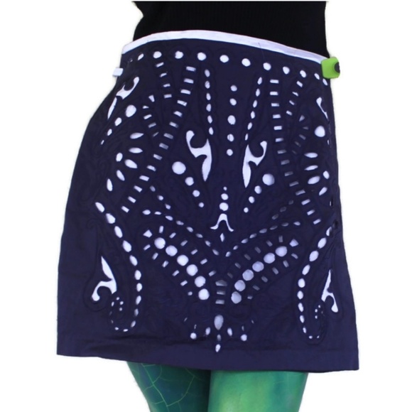 2 x HP! I. Madeline Anthropologie Navy Cut Out - Picture 2 of 8